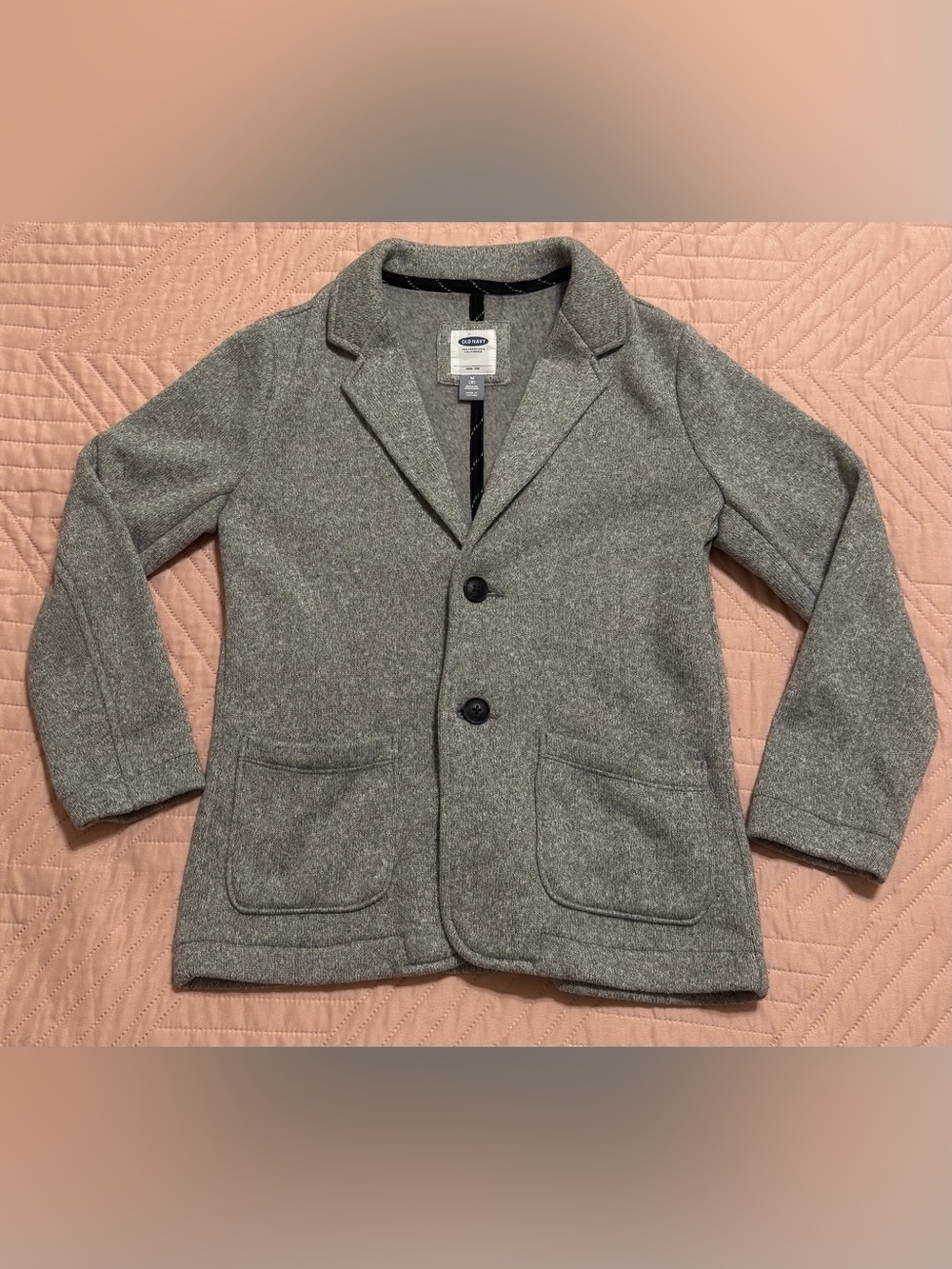 Old Navy  Gray Knit Pea Coat